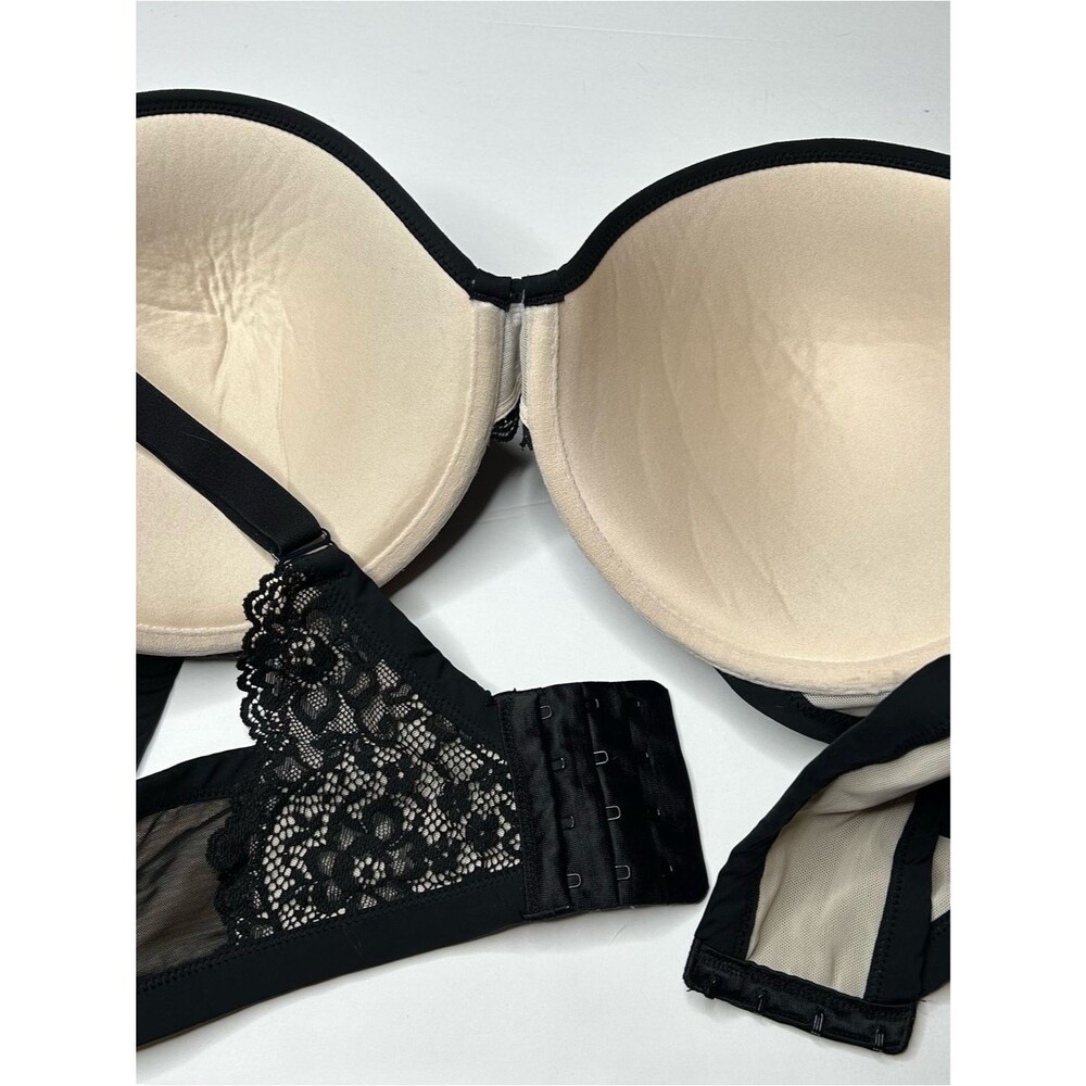 torrid Black Lace Underwire Push-Up plunge Bra 46C - Picture 5 of 5